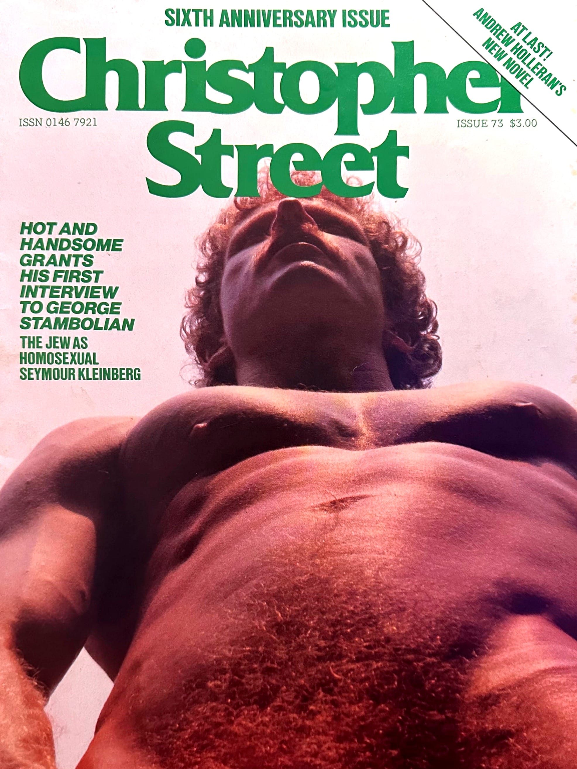 Cover photo by Mark Rosenfeld, Christopher Street magazine, February 1983.