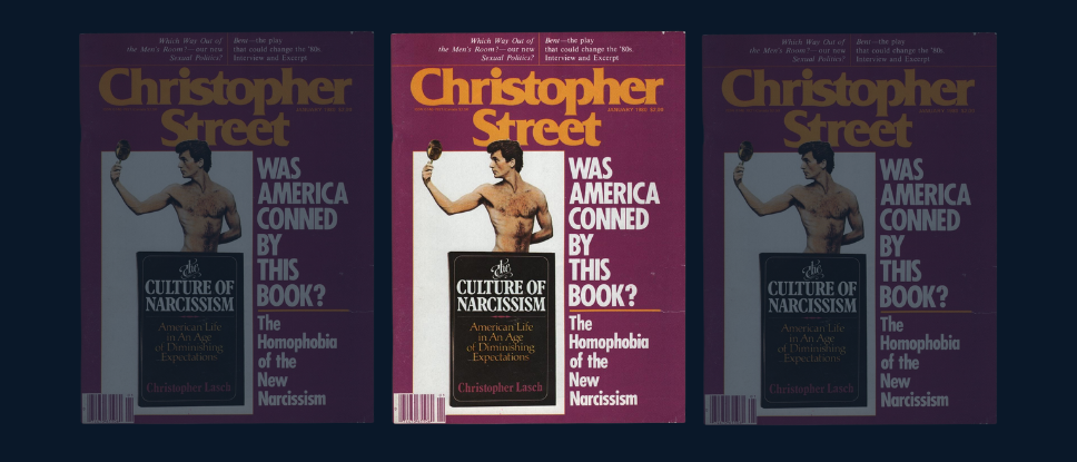 The Homophobia of the New Narcissism